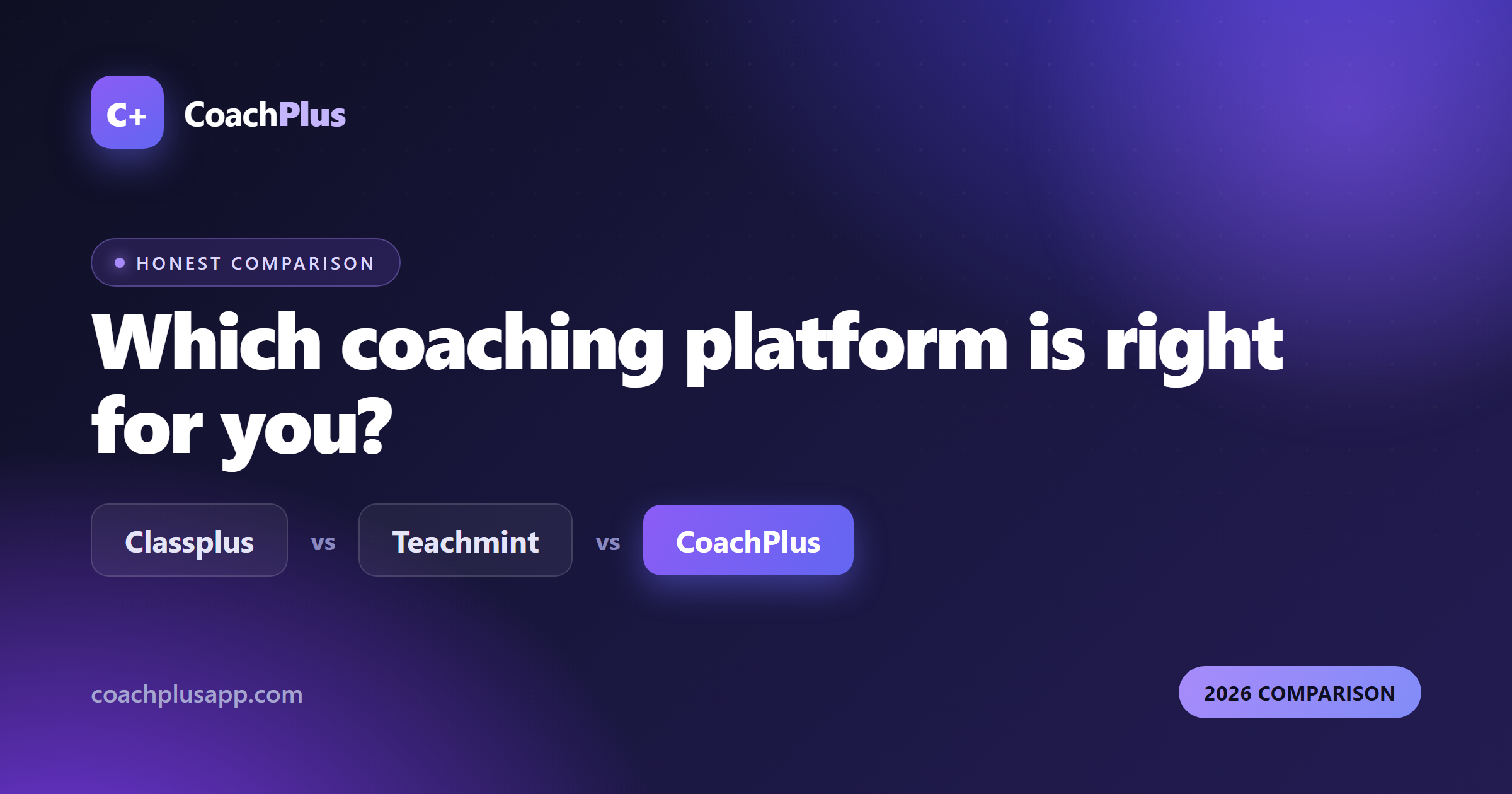 Classplus vs Teachmint vs CoachPlus: An Honest 2026 Comparison